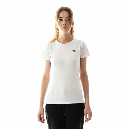 T-Shirt col rond en jersey de coton biologique - blanc